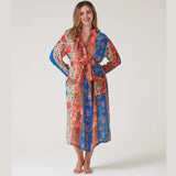 One Hundred Stars Ribbons Gown In Cobalt