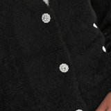 ONLY V-Neck Knit Cardigan in Black