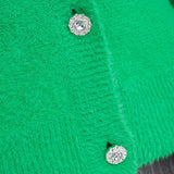 ONLY Onlella V-Neck Knit Cardigan in Green