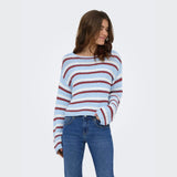 ONLGEENA Knitted Pullover In Cashmere Blue