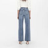 ONLY ONLJUICY High waist Wide Leg Fit Jeans In Medium 30 Length