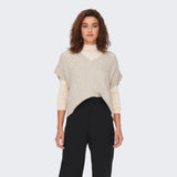 ONLY ONLMELODY Knitted Vest In Oatmeal