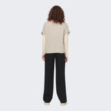 ONLY ONLMELODY Knitted Vest In Oatmeal