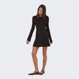ONLY ONLMICHELLA Midi Dress In Chocolate Torte