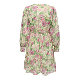 ONLPENINNA Peplum Dress In Sparkling Grape