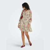 ONLPENINNA Peplum Dress In Sparkling Grape