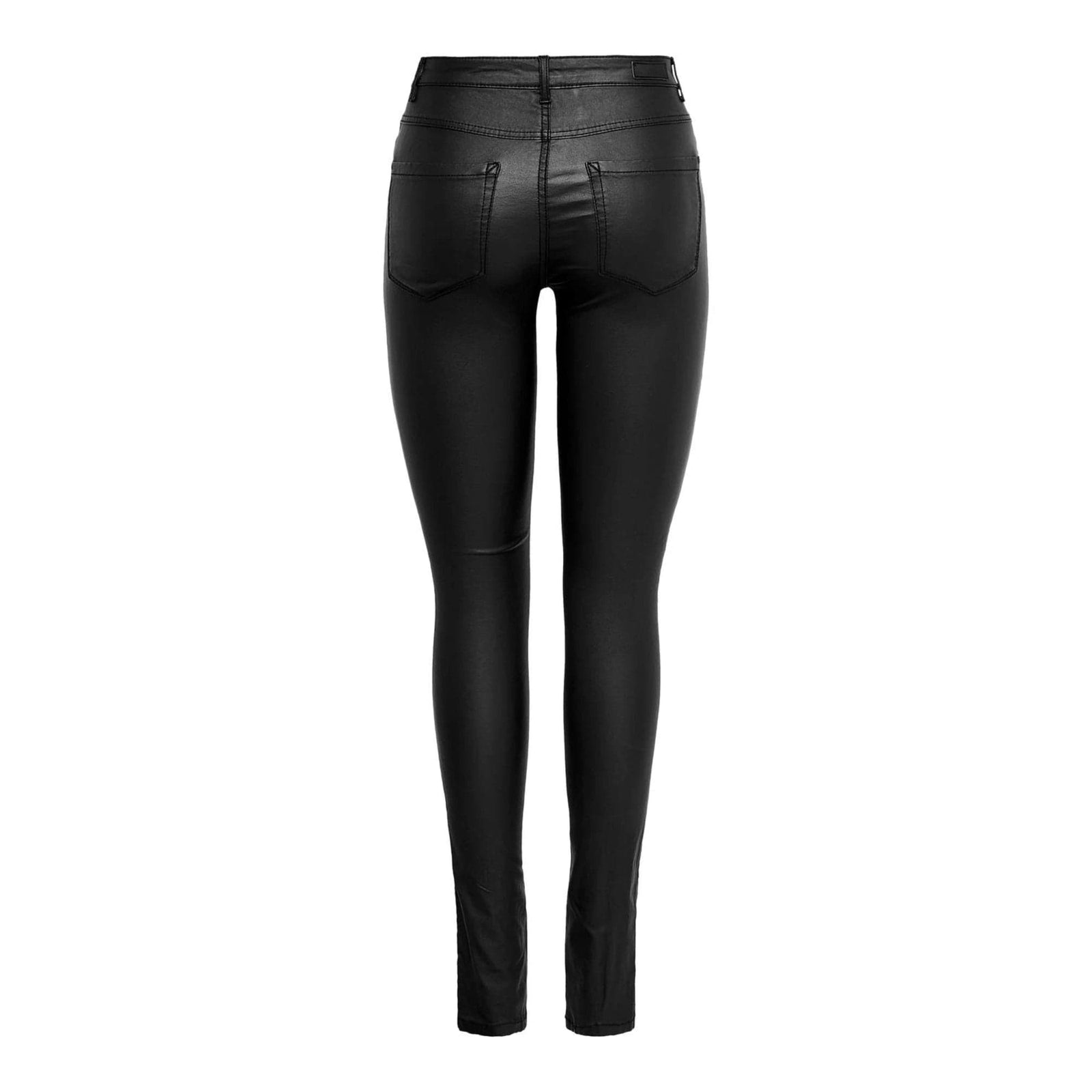 ONLY Faux Leather Trousers in Black