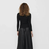 ONLY High Neck Long Sleeved Top in Black