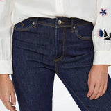 ONLY High Waisted Flared Rinse Denim Jeans In 30" Length
