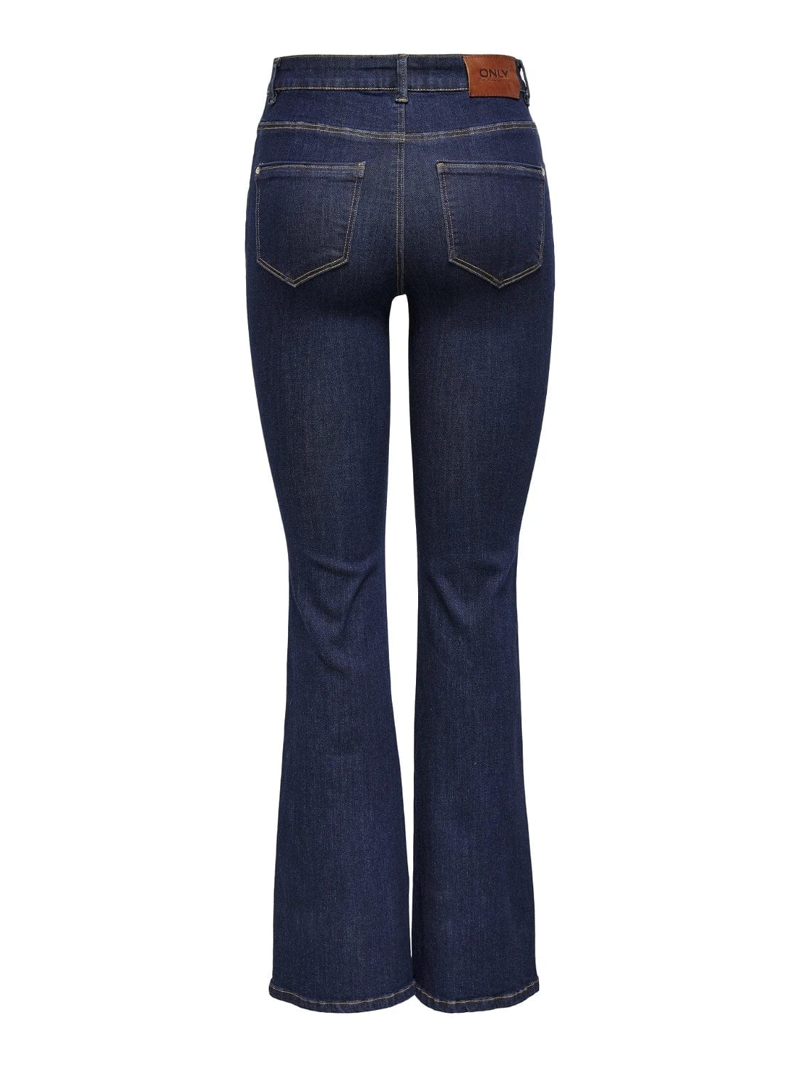 ONLY High Waisted Flared Rinse Denim Jeans