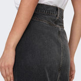 ONLY Maxi Denim Skirt in Washed Black