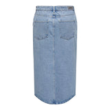 ONLY Midi Denim Skirt in Light Blue Denim