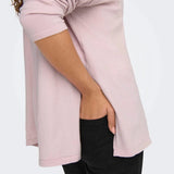 ONLY ONLAMALIO Knitted pullover In Rose Smoke