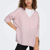 ONLY ONLAMALIO Knitted pullover In Rose Smoke