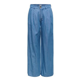 ONLY ONLBEA Wide Trousers In Medium Blue