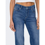 ONLY ONLBLUSH Mid Straight Denim In Medium Blue