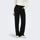 ONLY ONLBRUXELLES Straight Fit Trousers In Black