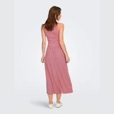 ONLY ONLCELLE Smoke Midi Dress In Barbados Cherry