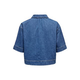ONLY ONLCLEO Denim Shirt In Medium Blue
