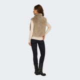 ONLY ONLDANA Faux Fur Gilet In Silver Mink