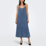 ONLY ONLDIA Cut Denim Dress In Light Blue