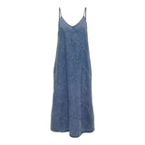 ONLY ONLDIA Cut Denim Dress In Light Blue
