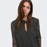 ONLY ONLDITSY Blouse In Black Dots