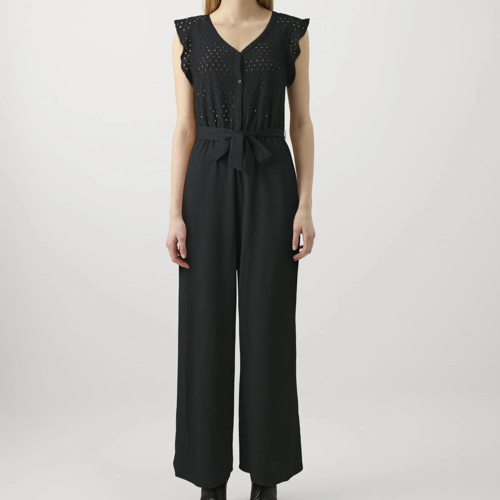 ONLY ONLELISA Short Sleeve Jumpsuit In Black