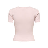 ONLY ONLFEMKE Bow Top In Pale Pink