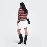 ONLY ONLGEENA Knitted Pullover In Chocolate Martini