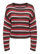 ONLY ONLGEENA Knitted Pullover In Chocolate Martini