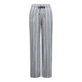 ONLY ONLGOA Linen Pull-up Pant In Blue