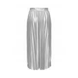 ONLY Onlhailey Pleated Skirt in Silver Metallic