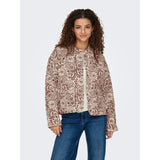 ONLY ONLHALLIE Quilted Jacket In Beige
