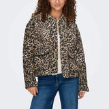ONLY ONLHALLIE Quilted jacket in Grey/ Sandshell