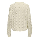 ONLY ONLJEANETT Cable Knit In Birch
