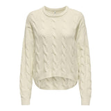 ONLY ONLJEANETT Cable Knit In Birch