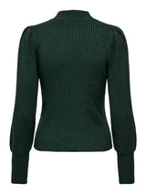 ONLY Onlkatia Long Sleeve Highneck Knitted Pullover in Green