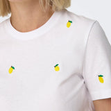 ONLY ONLKETTY Lemon T-shirt In White