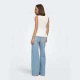 ONLY ONLKISS Peplum Top In Cloud Dancer
