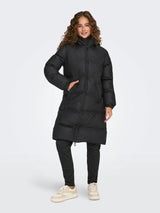 ONLY Onllea Rain Puffer Jacket in Black