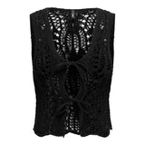 ONLY ONLLIZZY Knitted vest In Black