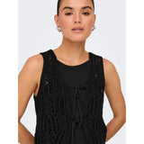 ONLY ONLLIZZY Knitted vest In Black