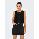 ONLY ONLLIZZY Knitted vest In Black