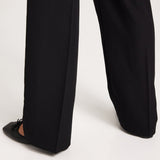ONLY Onllucy Laura Mid Waist Wide Legs Pants in Black