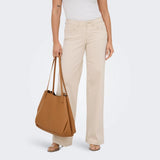 ONLY ONLMADISON Wide Pant 32" Length In Oatmeal
