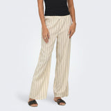 ONLY ONLMIKA Loose Stripe Pant In Birch