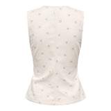 ONLY ONLNAOMI Waistcoat In Egret