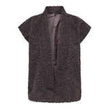 ONLY ONLNAYA Teddy Gilet In Seal Brown