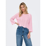 ONLY Onlnola Life 3/4 Pullover Knit In Pink